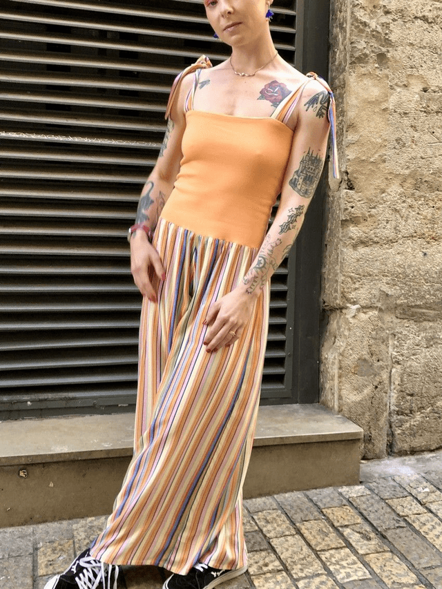 Combi BoQ le froc rayure transat