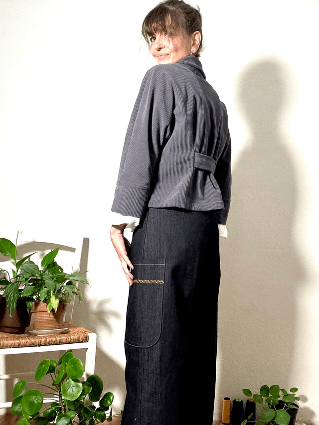 Veste grise velours TS