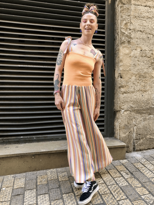 Combi BoQ le froc rayure transat