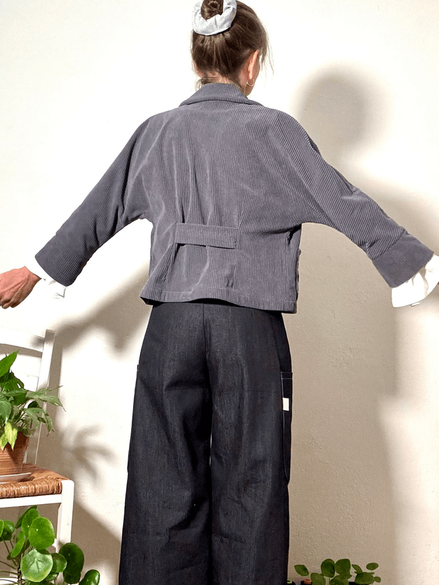 Veste grise velours TS