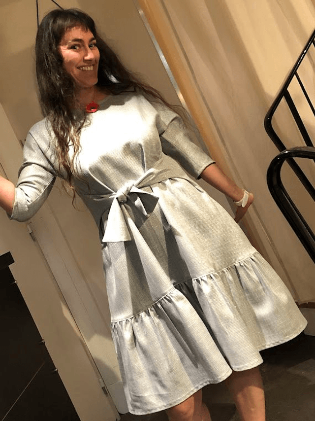  Robe Folkado gris argent