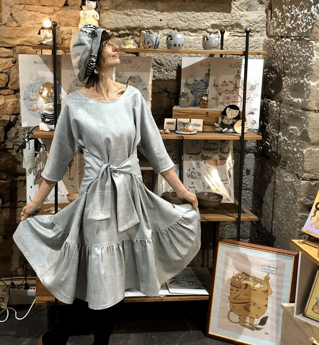  Robe Folkado gris argent
