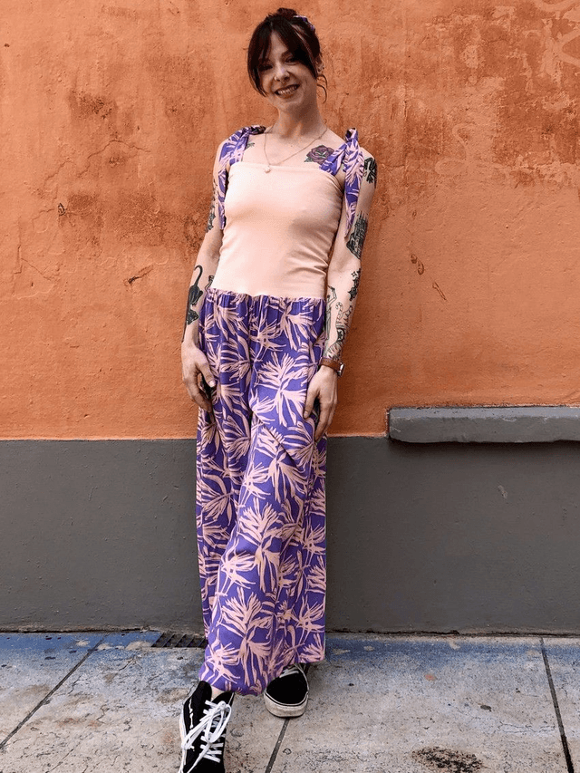 Combi BoQ le froc mauve et chair